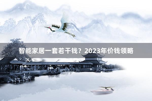 智能家居一套若干钱？2023年价钱领略
